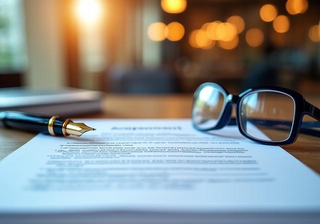 Professional legal documentation and corporate setting